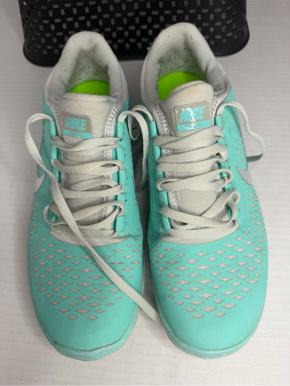Nike free 3.0 v4 Tiffany Blue Teal And Grey Women’s Size 8